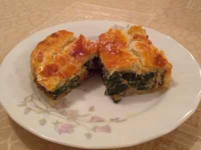 Spenótos, diós görög pite