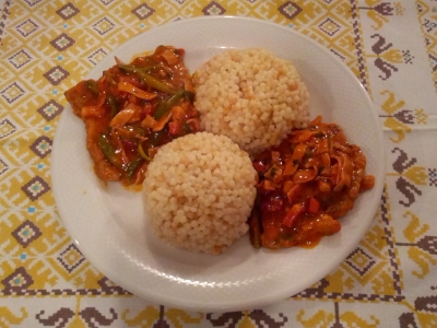 Sertésborda hentes módra