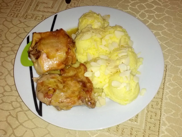 Fokhagymás nyúlpecsenye