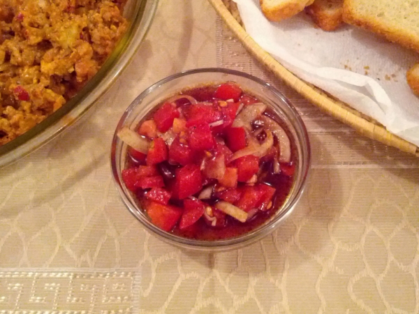 Tökmagolajos paradicsomsaláta