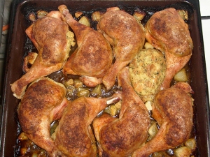 Töltött csirkecomb