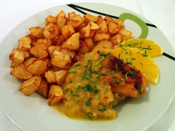 Narancsos, chilis csirkecomb
